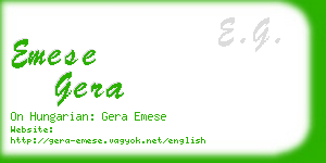 emese gera business card